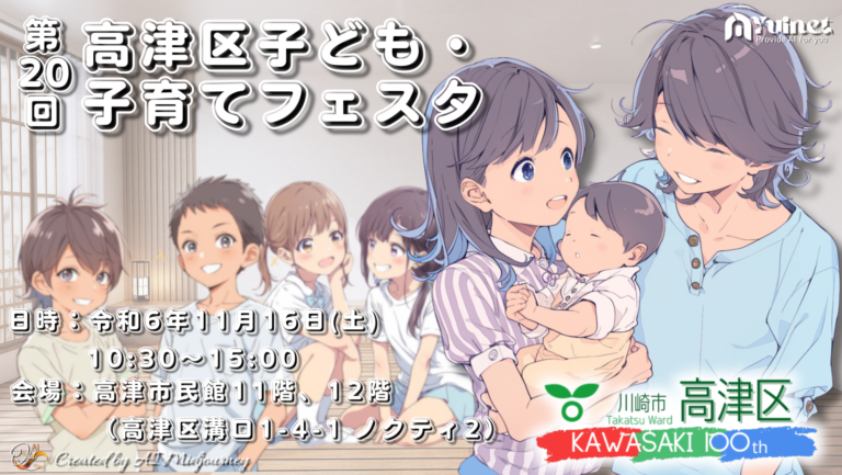 第20回高津区子ども・子育てフェスタ開催【11/16】