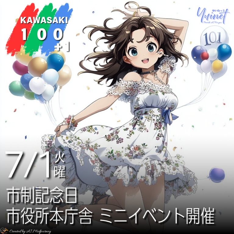 川崎市101歳をお祝い！KAWASAKI 100＋1 ミニイベント