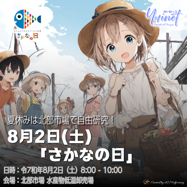 夏休みは北部市場で自由研究！8/2「さかなの日」学べる＆楽しいおさかなイベント