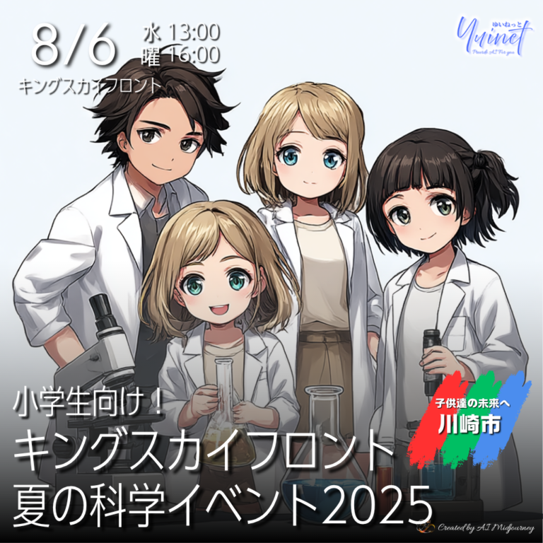 小学生向け！キングスカイフロント夏の科学イベント2025
