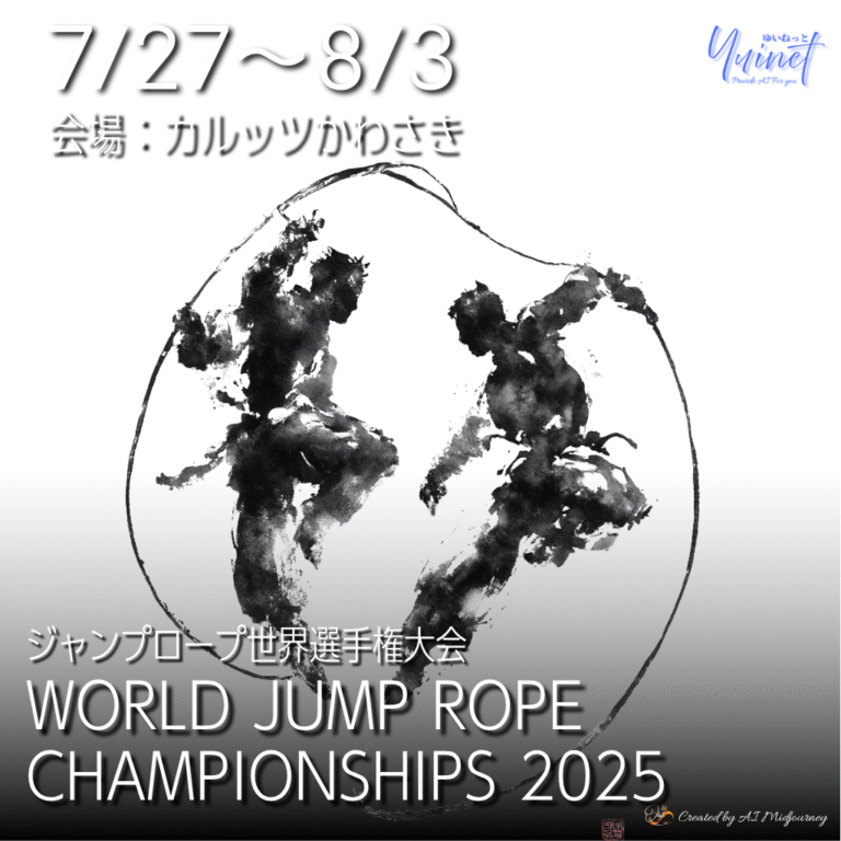 縄跳びは、もう遊びじゃない。川崎に世界が集結「ジャンプロープ世界選手権2025」【7/27-8/3】観戦完全ガイド