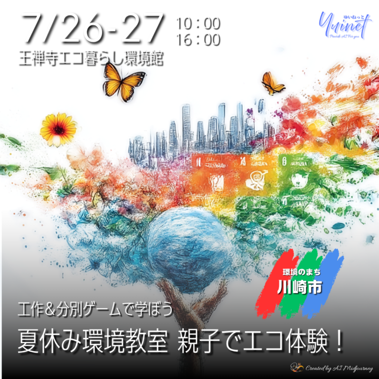 王禅寺エコ暮らし環境館で夏休み環境教室　工作＆分別ゲームで学ぼう【7/26-27】