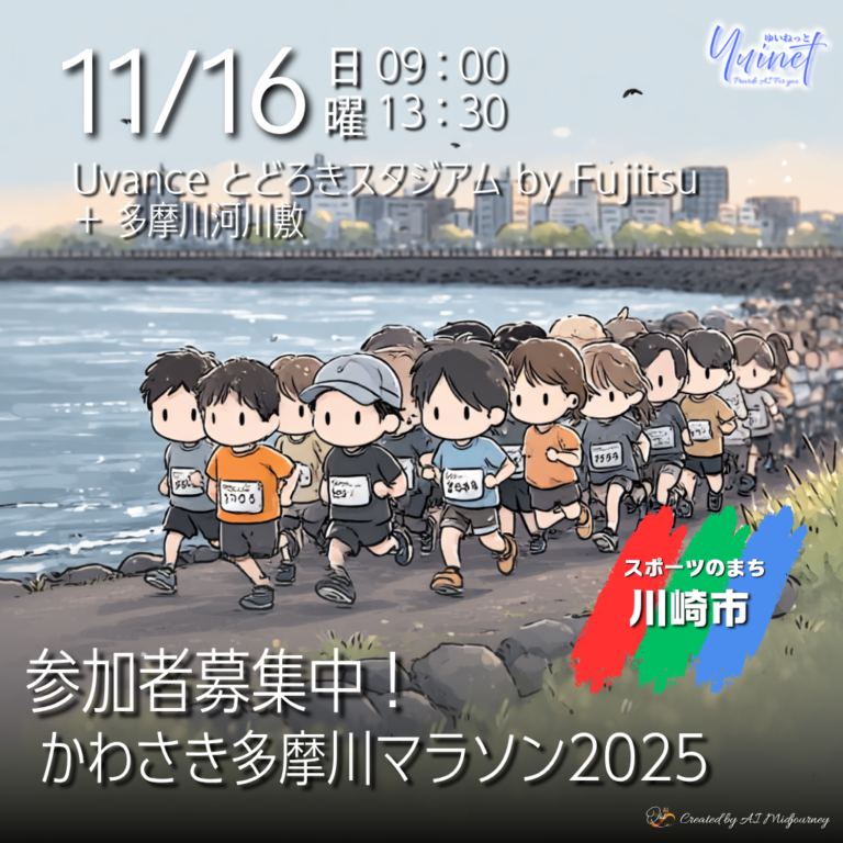 かわさき多摩川マラソン2025　参加者募集は7/15開始