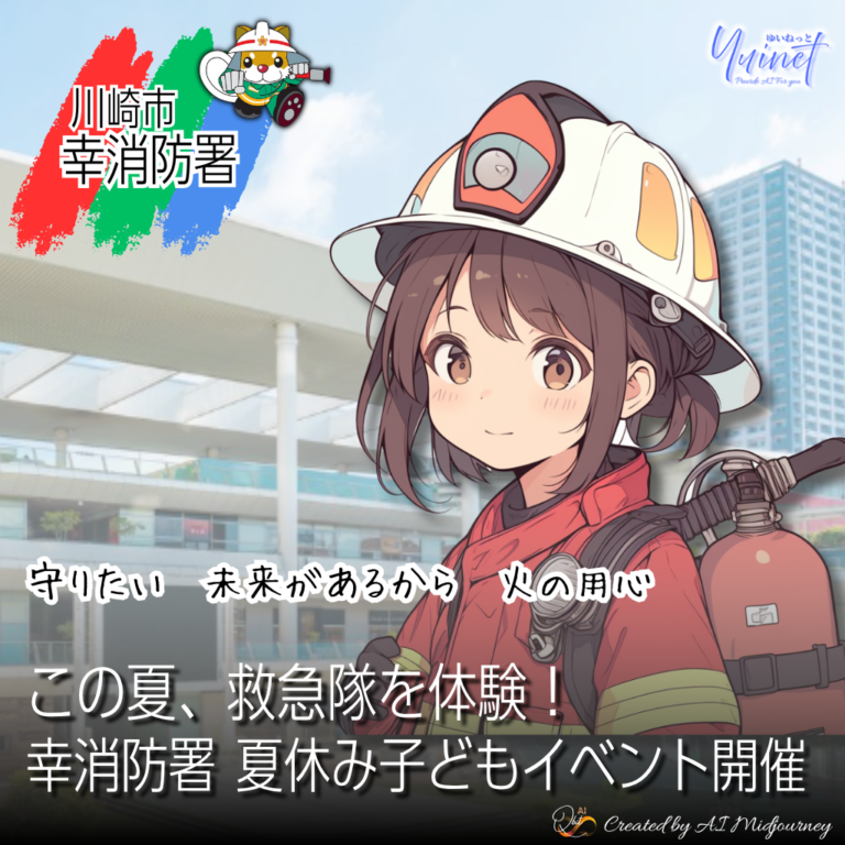 この夏、救急隊を体験！幸消防署で小4～6対象の親子イベント【7/28】