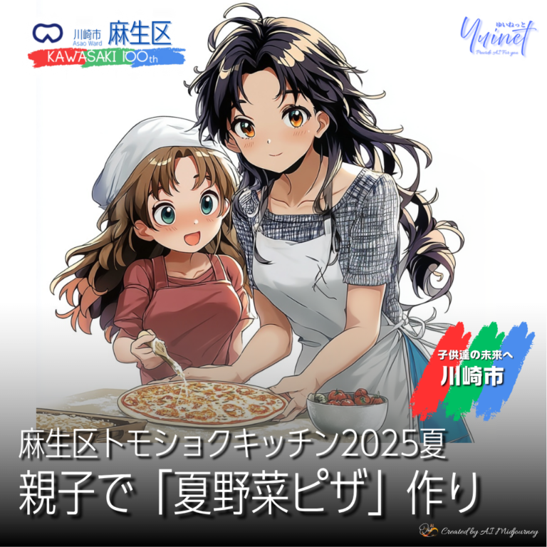 麻生区トモショクキッチン2025夏　親子で「夏野菜ピザ」作り【8/24】