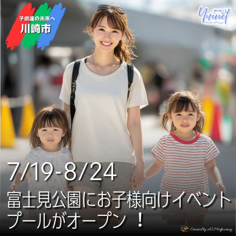 富士見公園にキッズイベントプール登場！ 【7/19-8/24】
