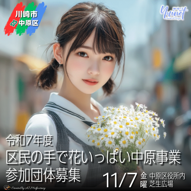 花いっぱい中原事業　パンジー苗提供〈参加団体募集〉9/12締切