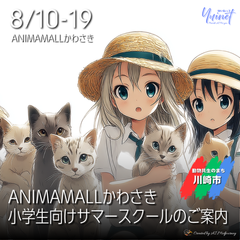 ANIMAMALLかわさき　小学生サマースクール参加者募集！ 【8/10-19】