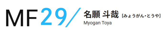 選手プロフィール