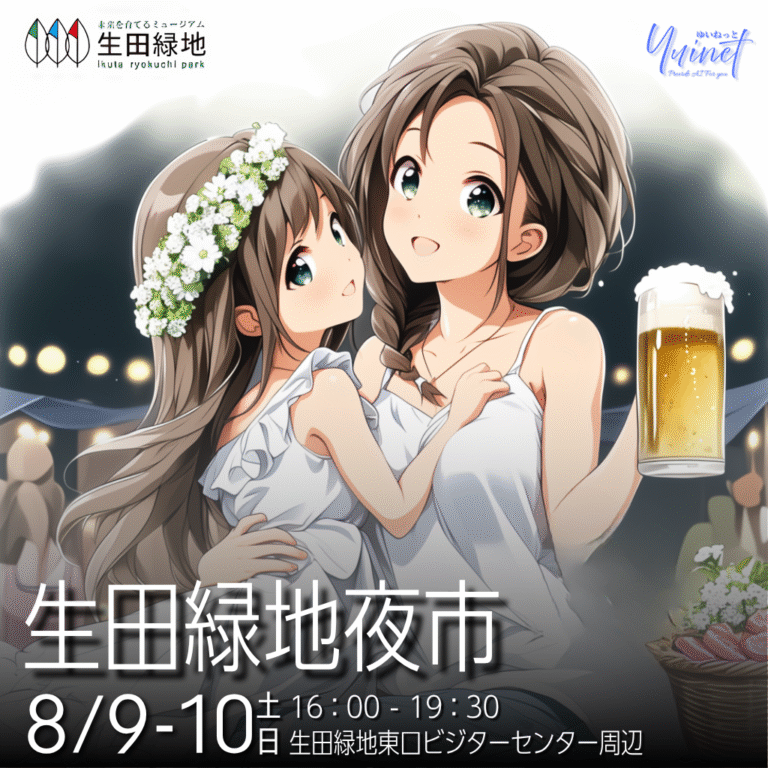 生田緑地夜市 ― こどもは縁日&おとなはちょい飲み ― 【8/9-10】