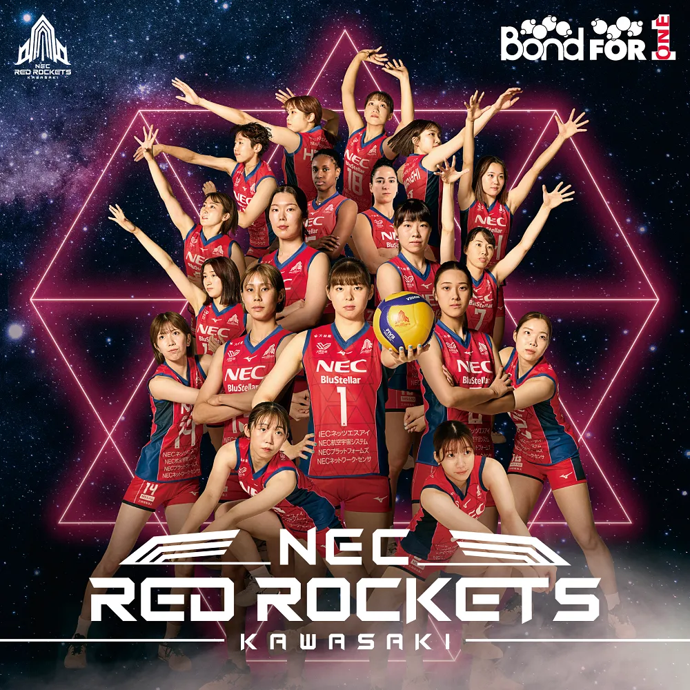 NECレッドロケッツ川崎 2025-26メインビジュアル