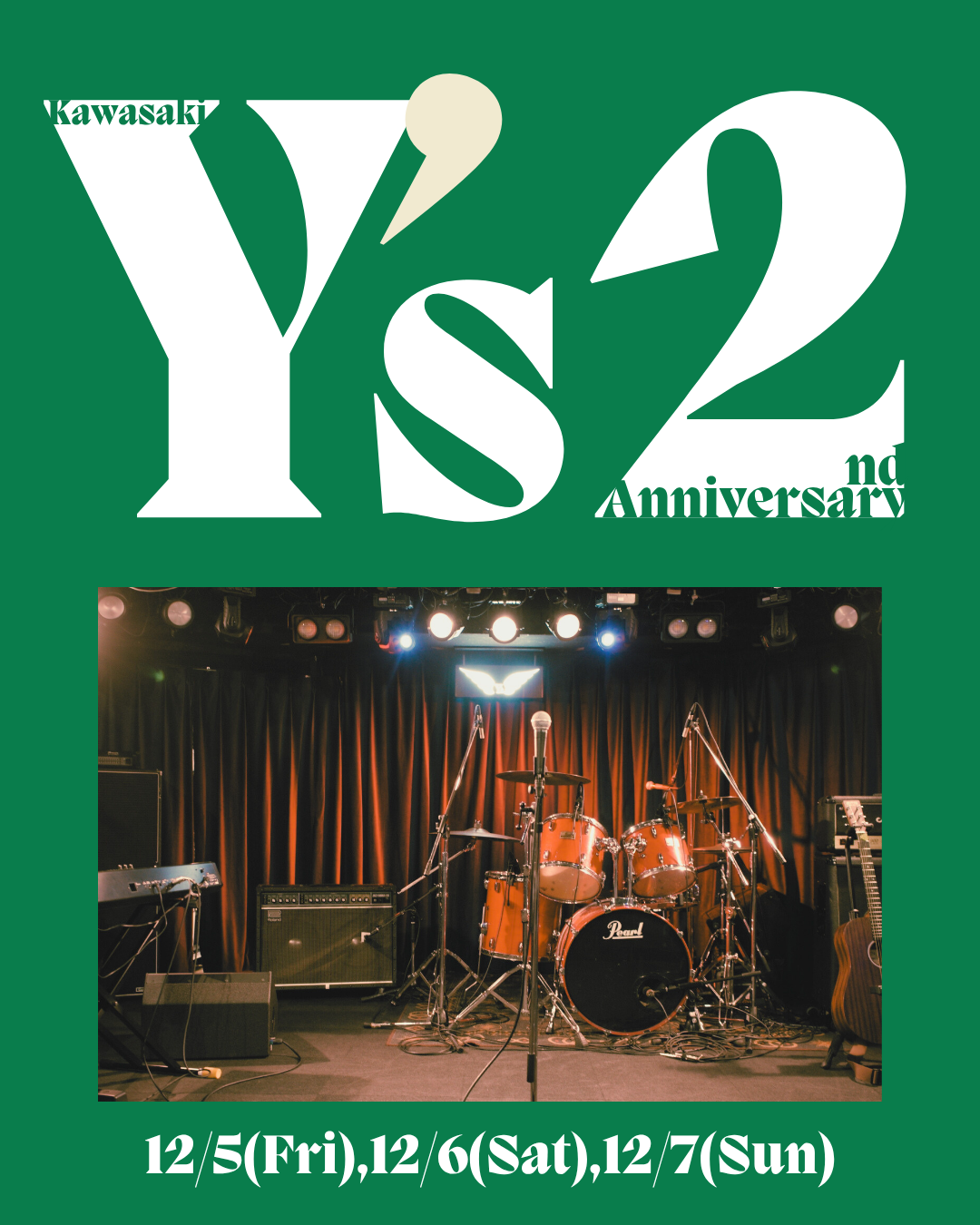 Kawasaki Y's 2nd Anniversary イメージ（会場フライヤー）