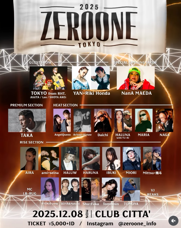 ZEROONE at CLUB CITTA' イベントイメージ