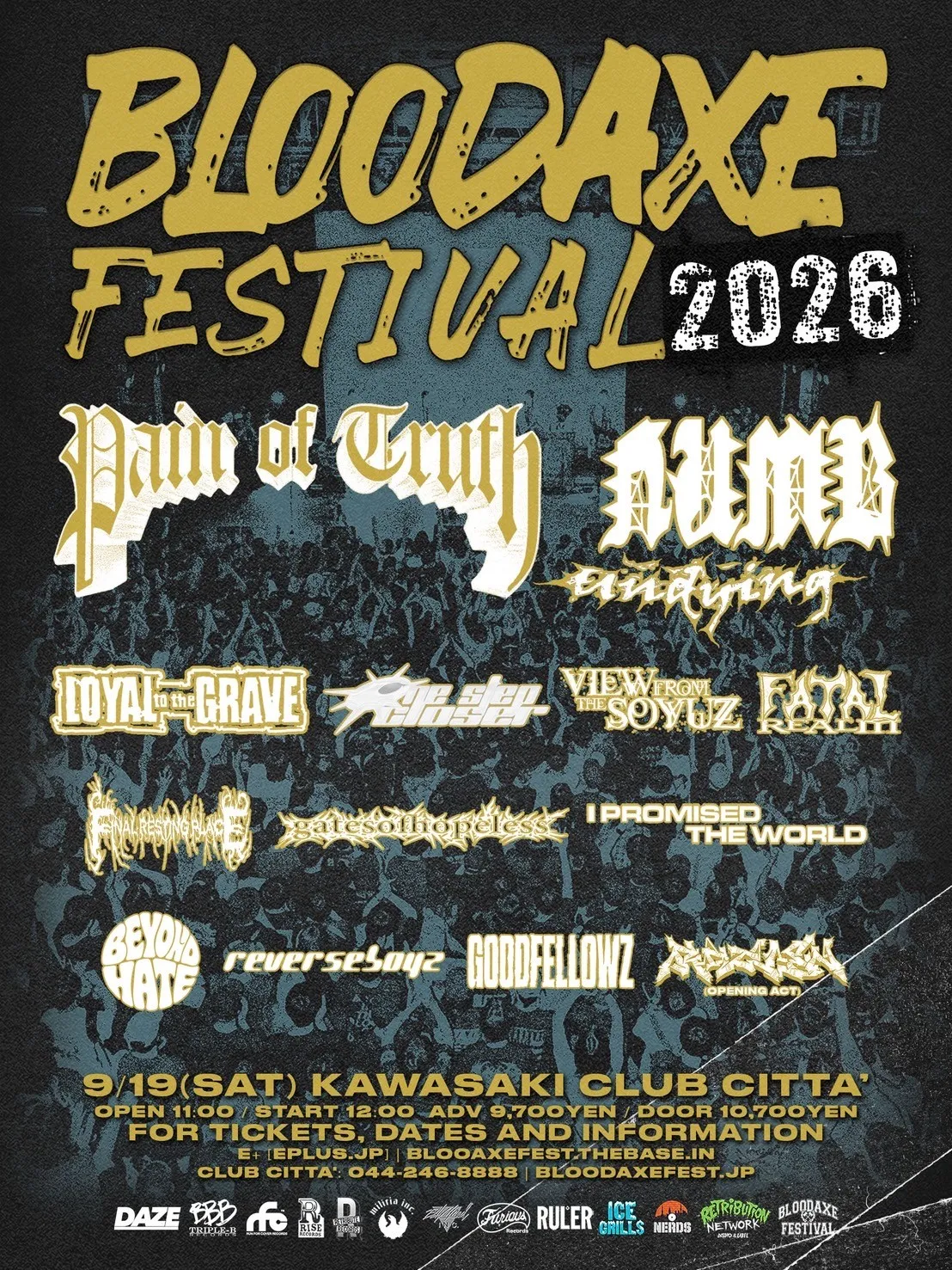 BLOODAXE FESTIVAL 2026 フライヤー