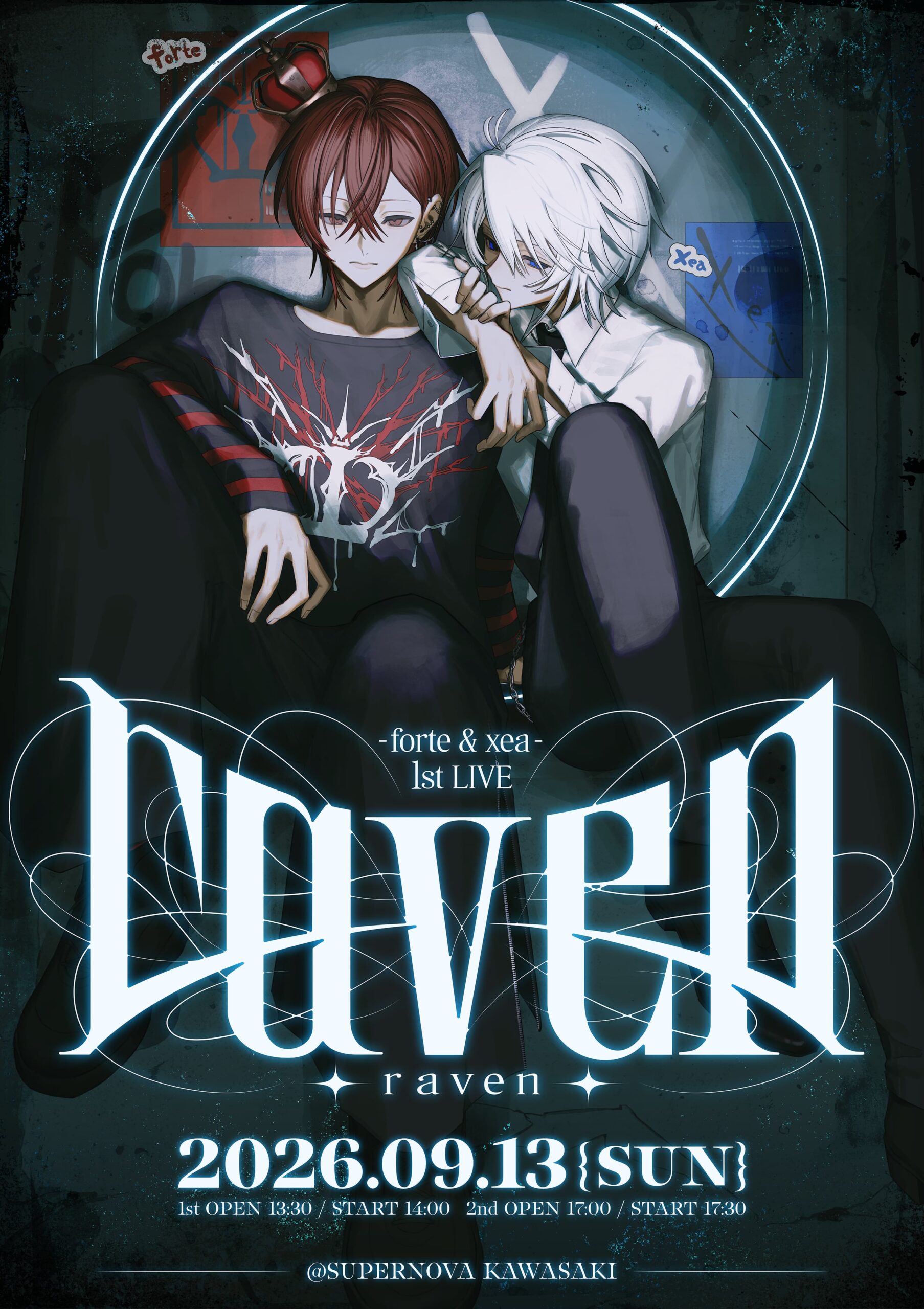 ふぉるて&xea 1st LIVE raven フライヤー