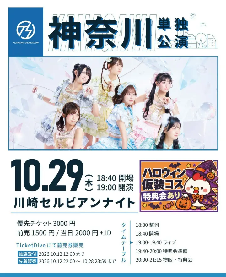 手羽先センセーション 神奈川単独公演 フライヤー