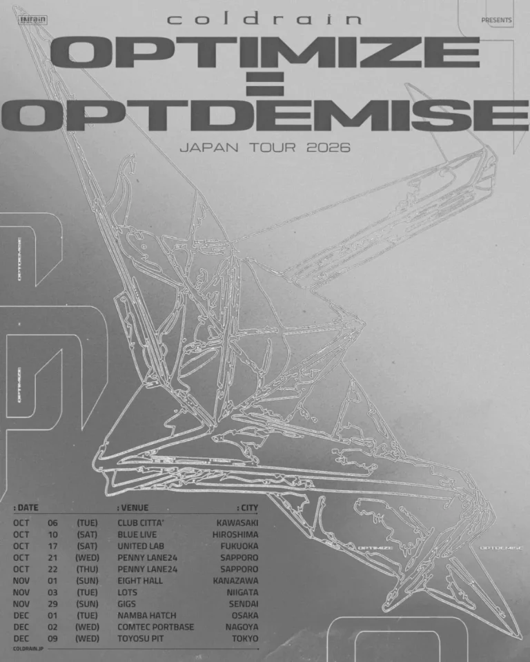 【CLUB CITTA’】coldrain『OPTIMIZE = OPTDEMISE JAPAN TOUR 2026』【10/3】